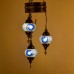 Authentic 3 Piece Ceiling Pendant Lamp Chandelier Mosaic Lamp Open Set Helix